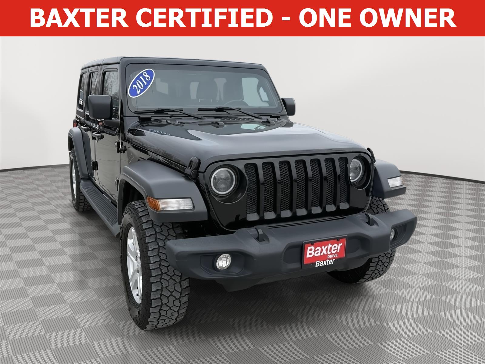 Black Clearcoat 2018 Jeep Wrangler Unlimited Sport S 4WD SUV / Crossover Four-Wheel Drive 8-Speed Automatic