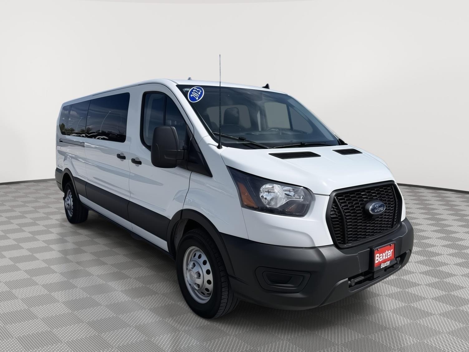 Oxford White 2023 Ford Transit Passenger 350 XL Low Roof LB AWD Van All-Wheel Drive Automatic