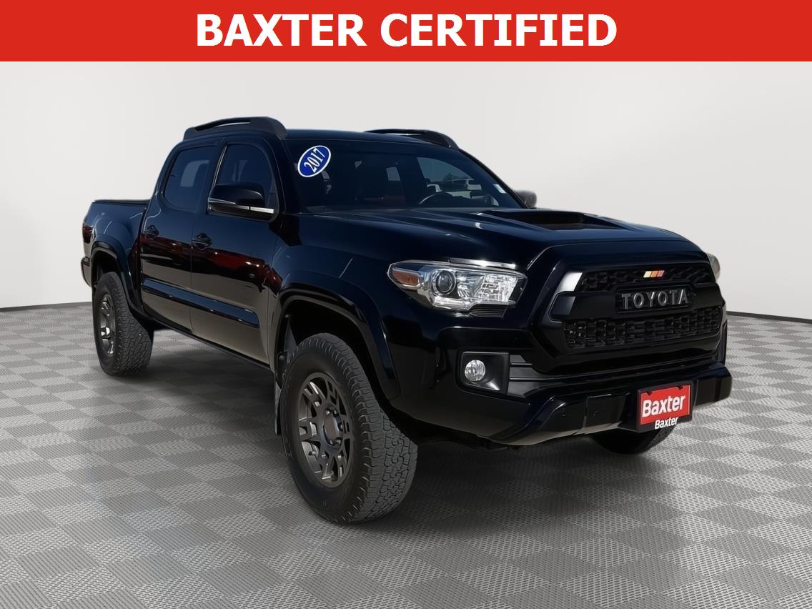Black 2017 Toyota Tacoma TRD Sport V6 Double Cab 4WD Pickup Truck Four-Wheel Drive 6-Speed Automatic