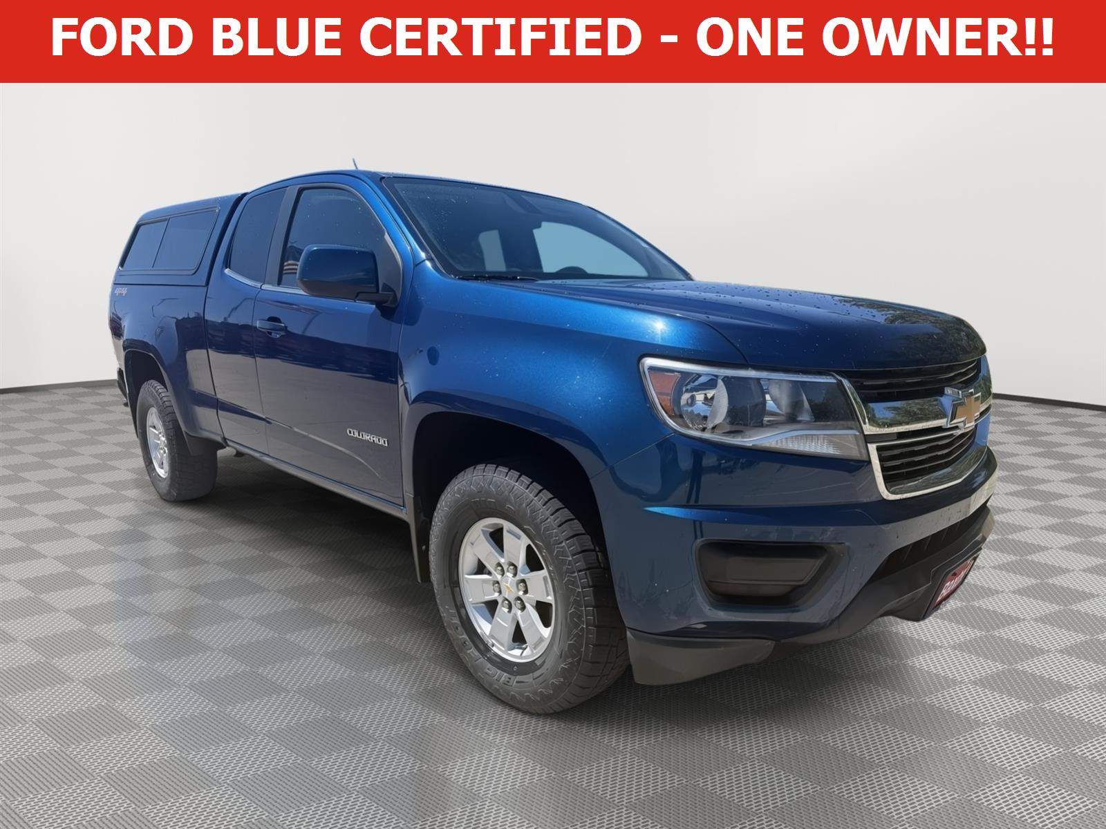 Pacific Blue Metallic 2019 Chevrolet Colorado Work Truck Extended Cab LB 4WD Pickup Truck Four-Wheel Drive 8-Speed Automatic