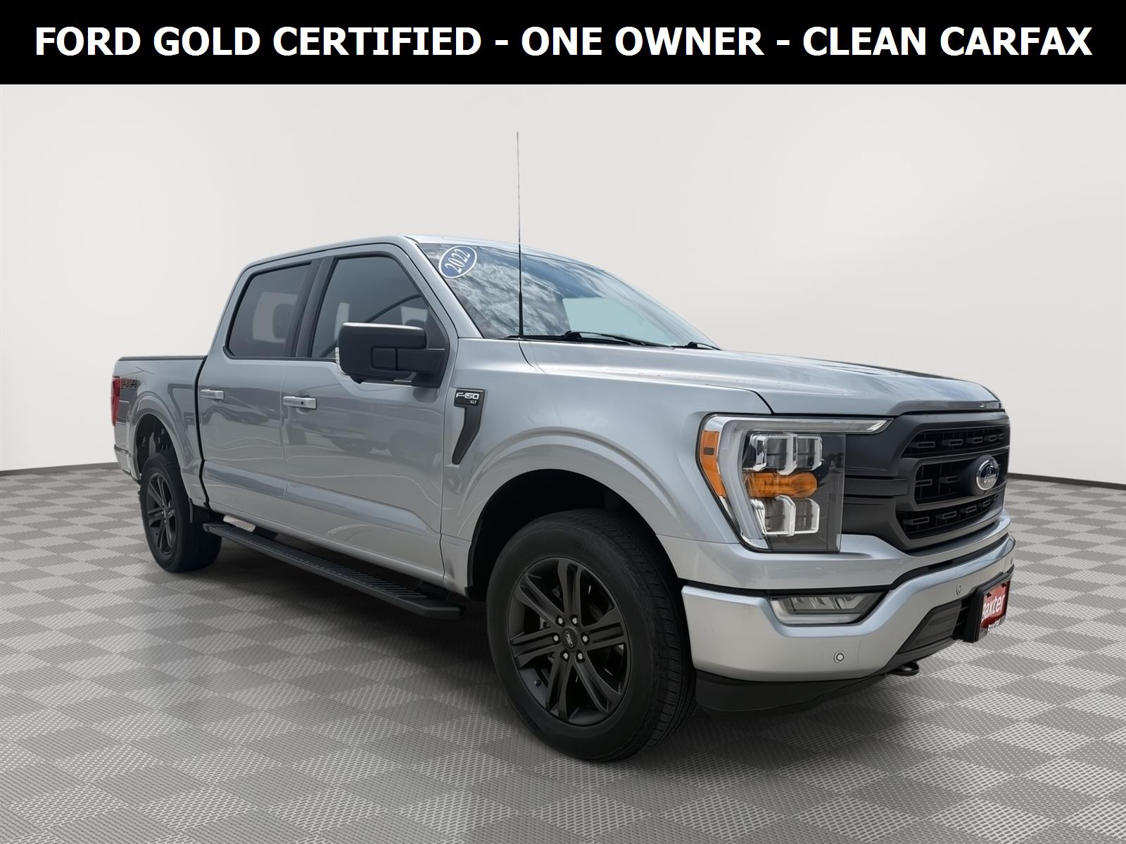 Iconic Silver 2022 Ford F-150 Pickup Truck Four-Wheel Drive Automatic