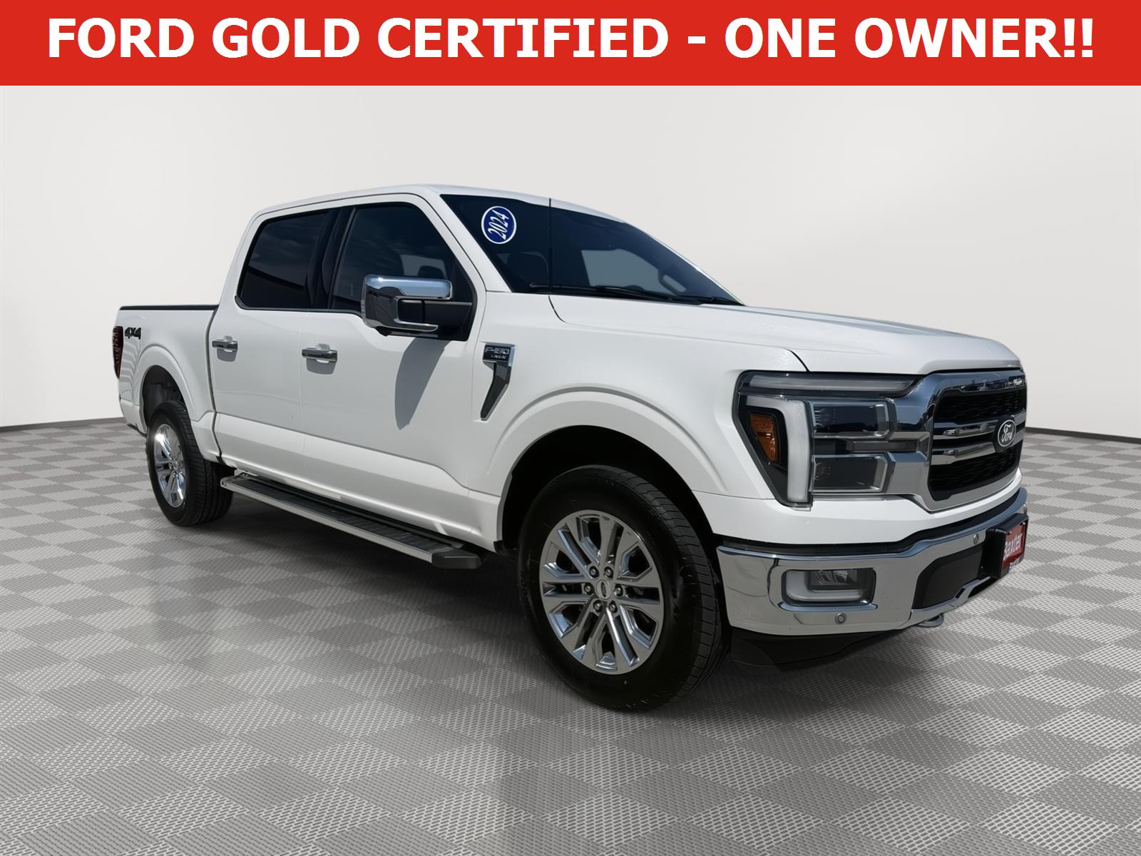 Star White Metallic Tri-Coat 2024 Ford F-150 Pickup Truck Four-Wheel Drive Automatic