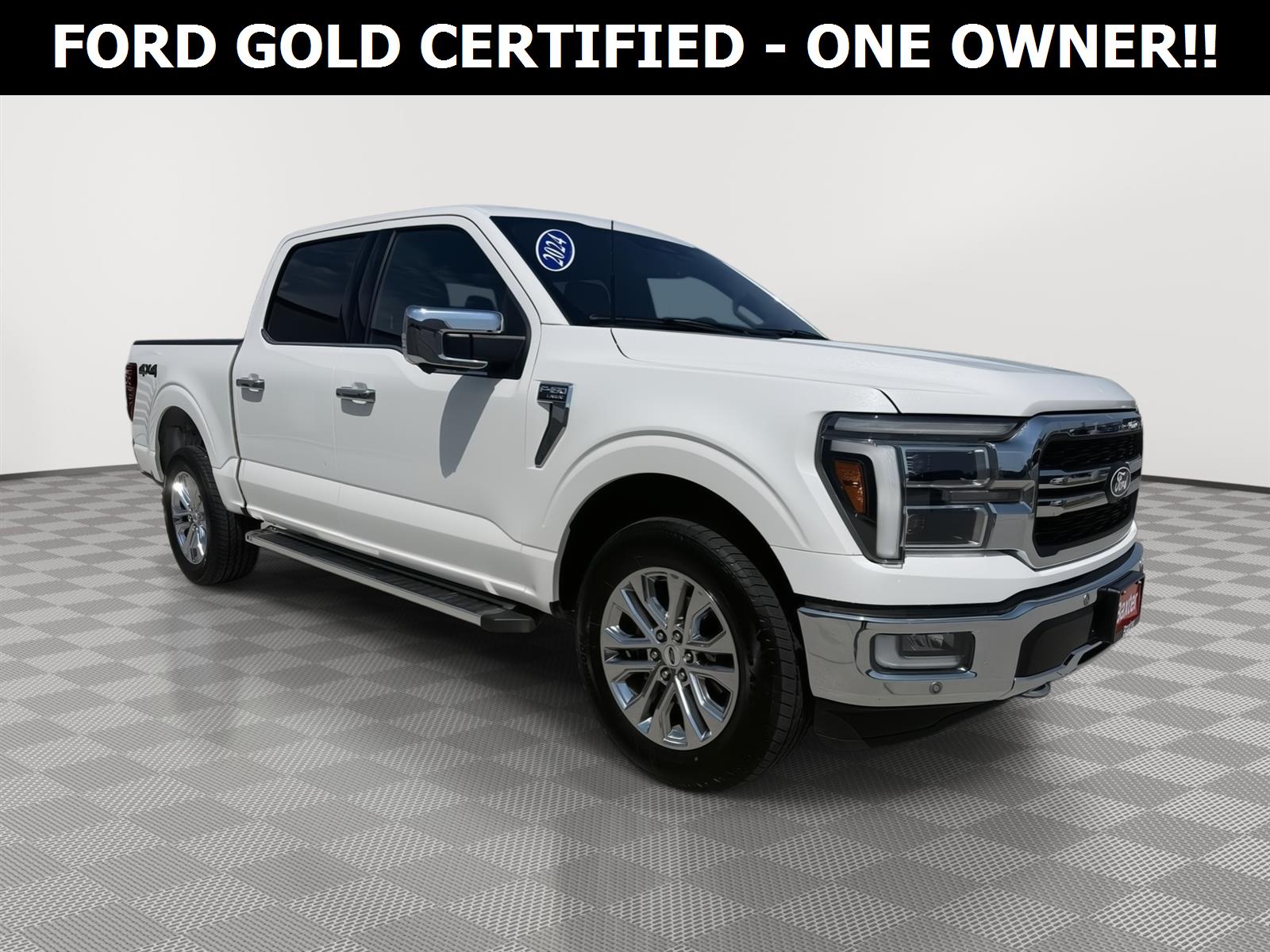 Star White Metallic Tri-Coat 2024 Ford F-150 Pickup Truck Four-Wheel Drive Automatic