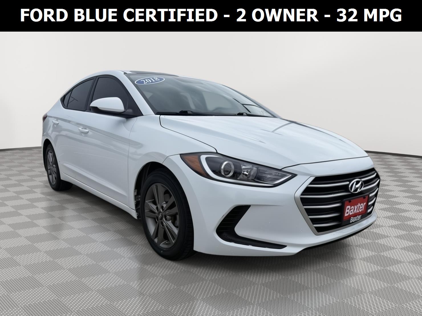 Quartz White Pearl 2018 Hyundai Elantra Sedan Front-Wheel Drive Automatic