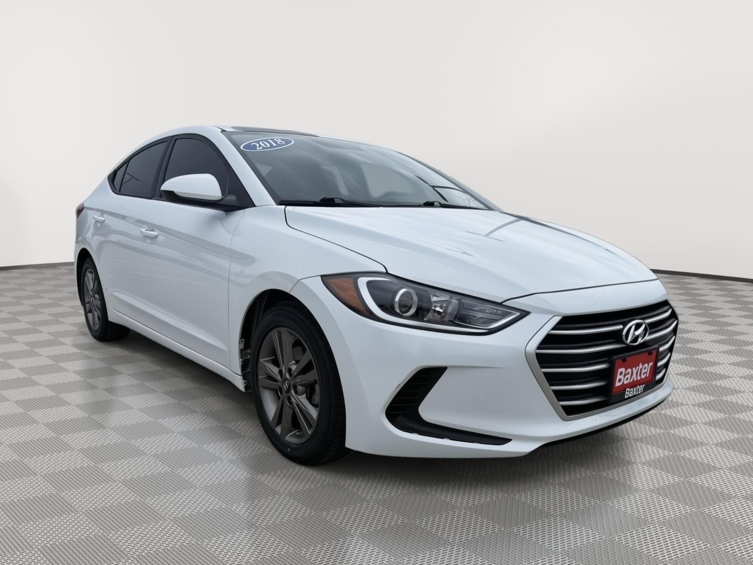 Quartz White Pearl 2018 Hyundai Elantra Sedan Front-Wheel Drive Automatic