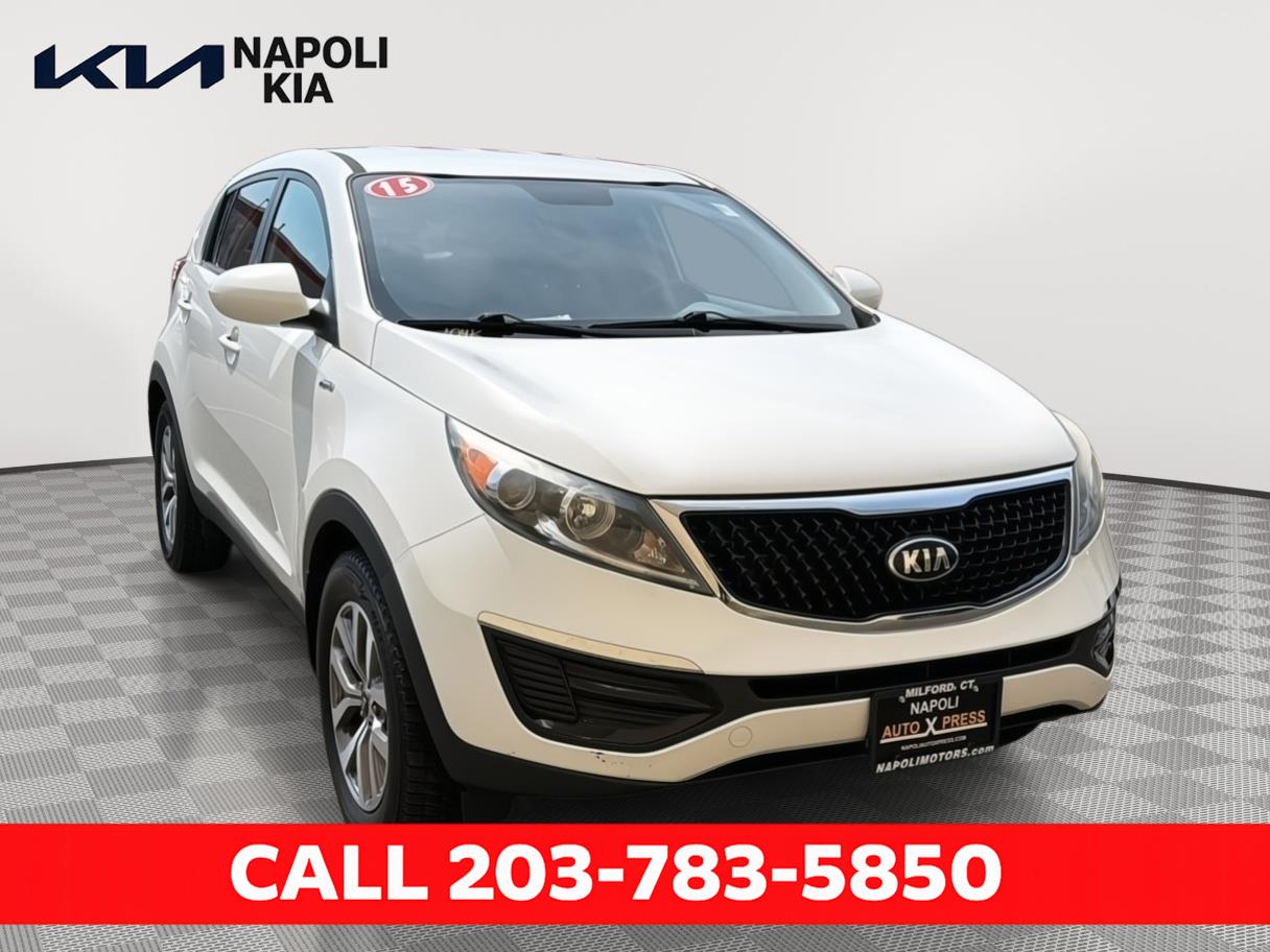 Clear White 2015 Kia Sportage LX AWD SUV / Crossover All-Wheel Drive 6-Speed Automatic