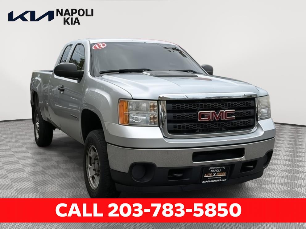 Quicksilver Metallic 2012 GMC Sierra 2500HD Work Truck Ext. Cab SB 4WD Pickup Truck Four-Wheel Drive 6-Speed Automatic