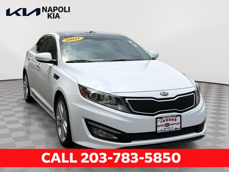 Snow White Pearl 2013 Kia Optima SX Sedan Front-Wheel Drive 6-Speed Automatic