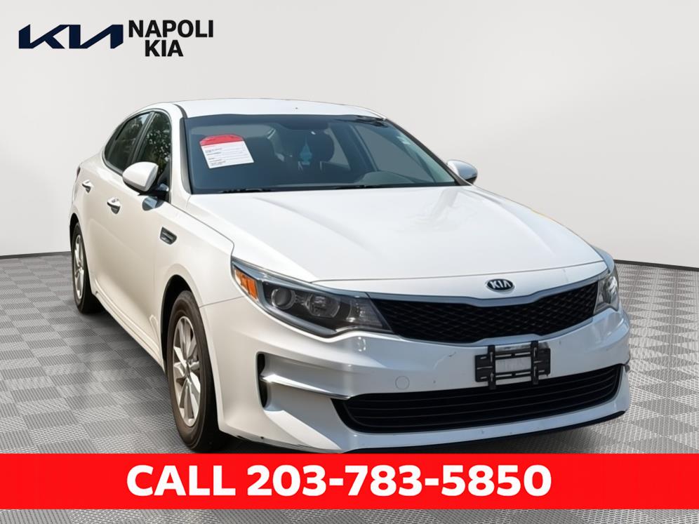 Snow White Pearl 2018 Kia Optima Sedan Front-Wheel Drive 6-Speed Automatic