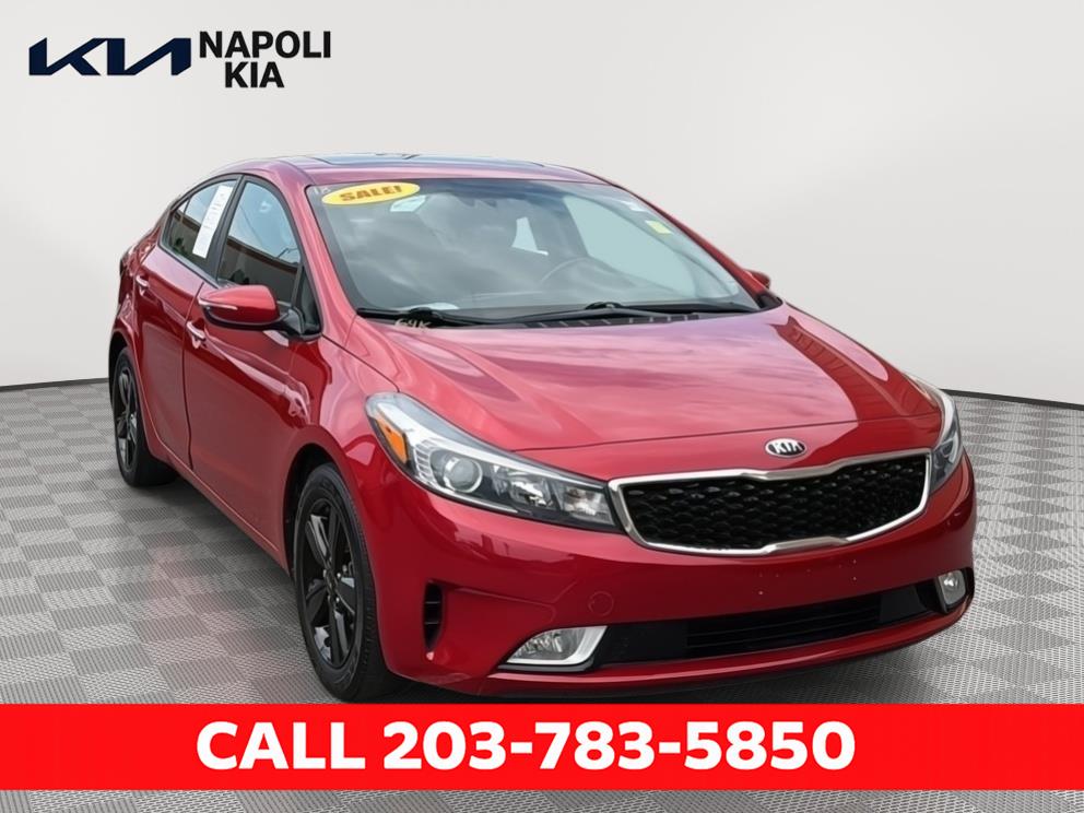 Currant Red 2018 Kia Forte Sedan Front-Wheel Drive 6-Speed Automatic