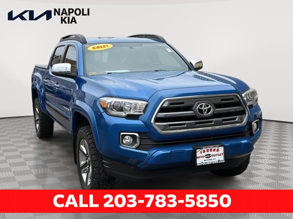 Blazing Blue Pearl 2016 Toyota Tacoma Pickup Truck Four-Wheel Drive Automatic