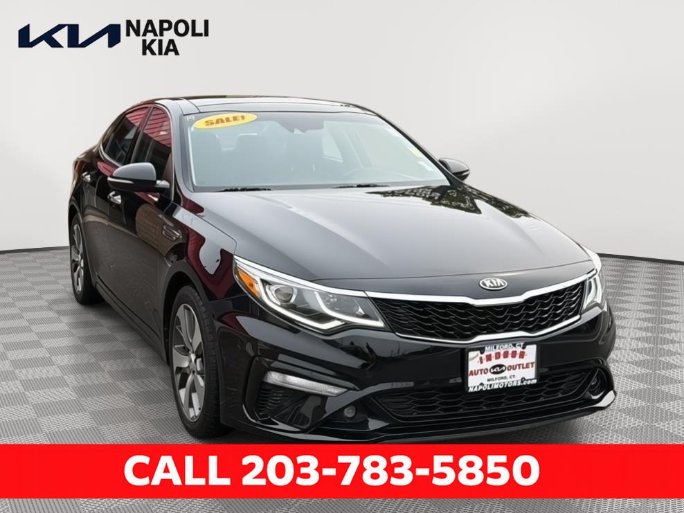 Ebony Black 2019 Kia Optima Sedan Front-Wheel Drive 6-Speed Automatic