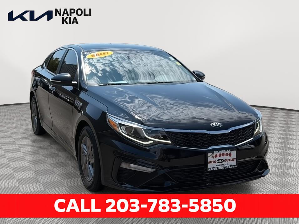 Ebony Black 2020 Kia Optima Sedan Front-Wheel Drive 6-Speed Automatic