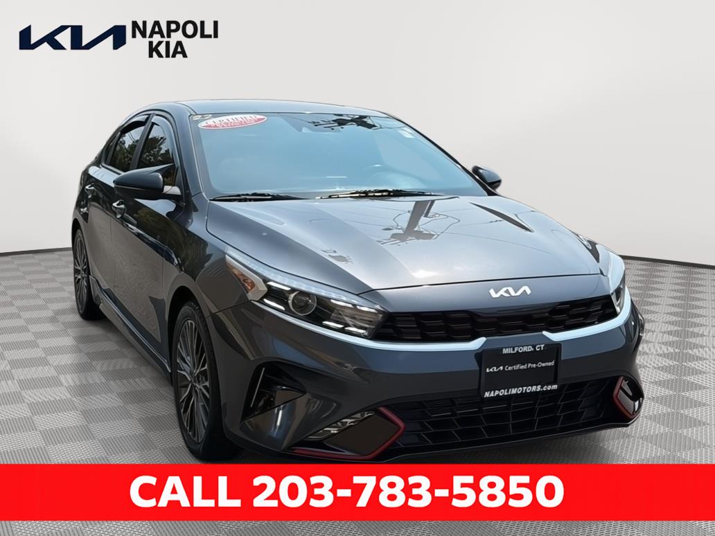 Gravity Gray 2022 Kia Forte Sedan Front-Wheel Drive Continuously Variable Transmission