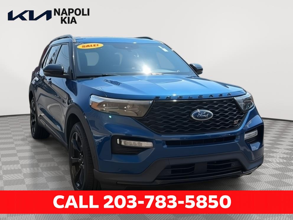 Atlas Blue 2020 Ford Explorer SUV / Crossover All-Wheel Drive Automatic