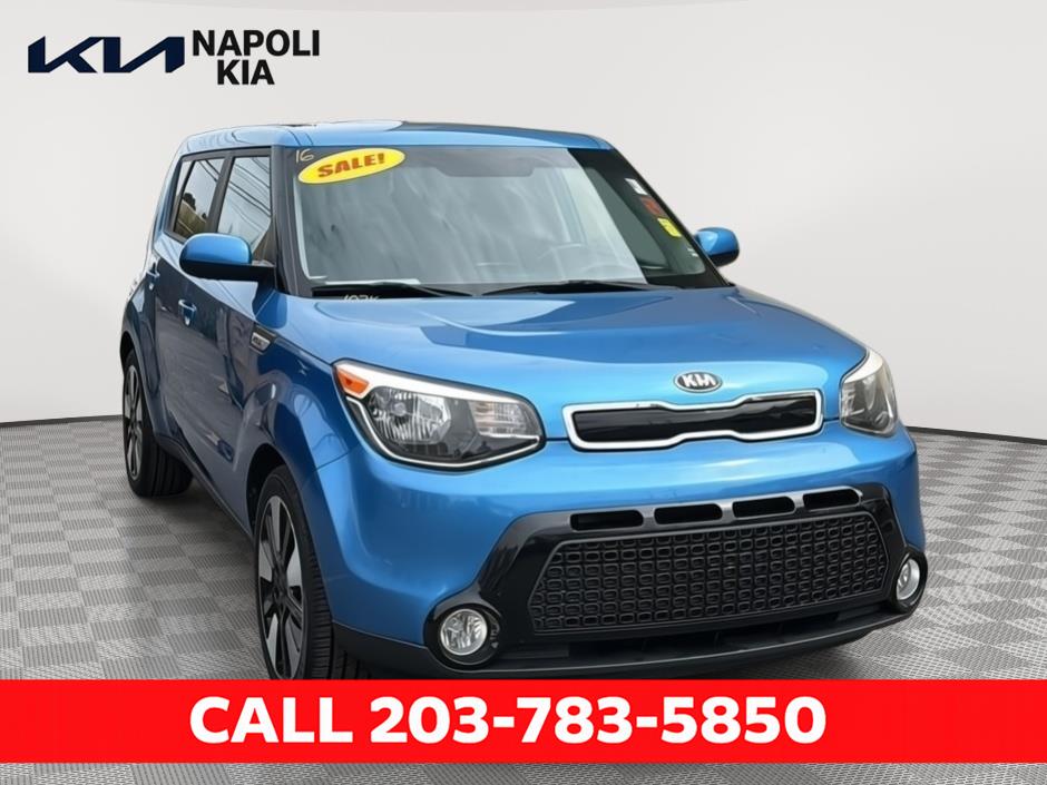Caribbean Blue 2016 Kia Soul Wagon Front-Wheel Drive 6-Speed Automatic