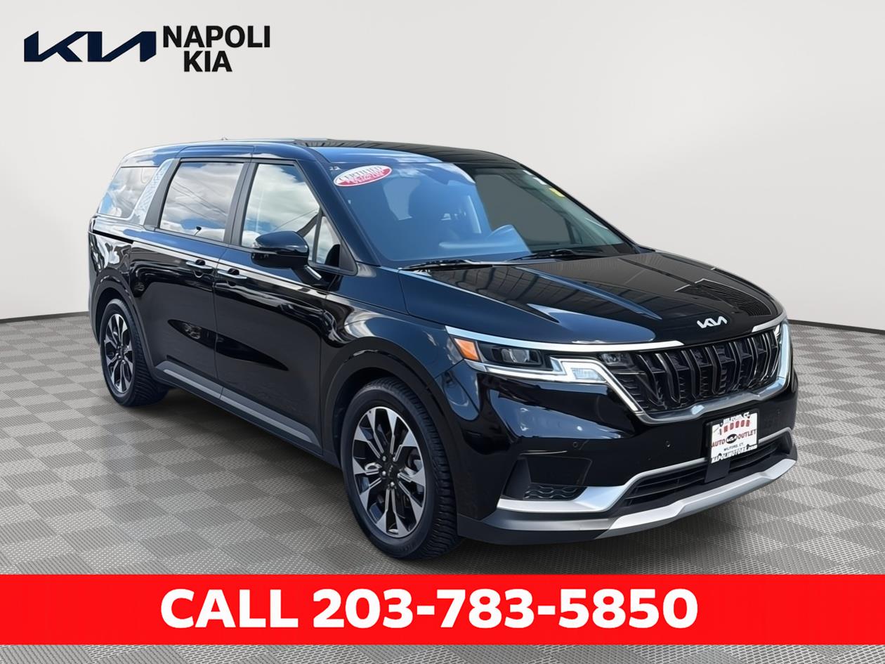 Aurora Black 2022 Kia Carnival Minivan Front-Wheel Drive Automatic