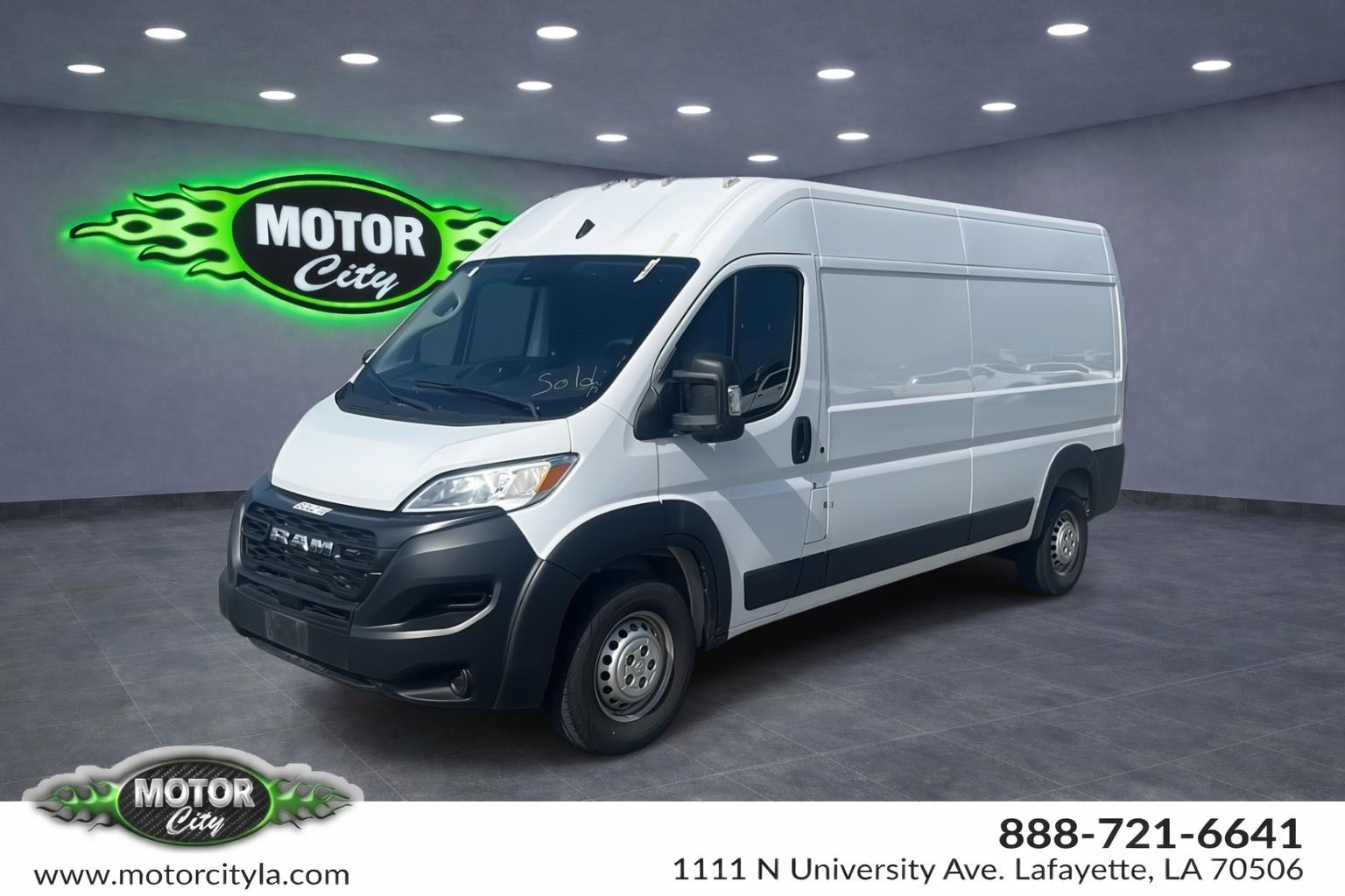 White 2024 RAM ProMaster Van Front-Wheel Drive 9-Speed Automatic