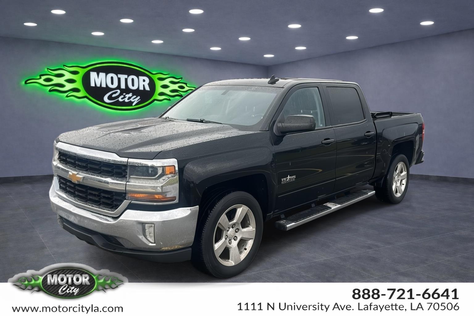 Black 2017 Chevrolet Silverado 1500 Pickup Truck 4X2 6-Speed Automatic