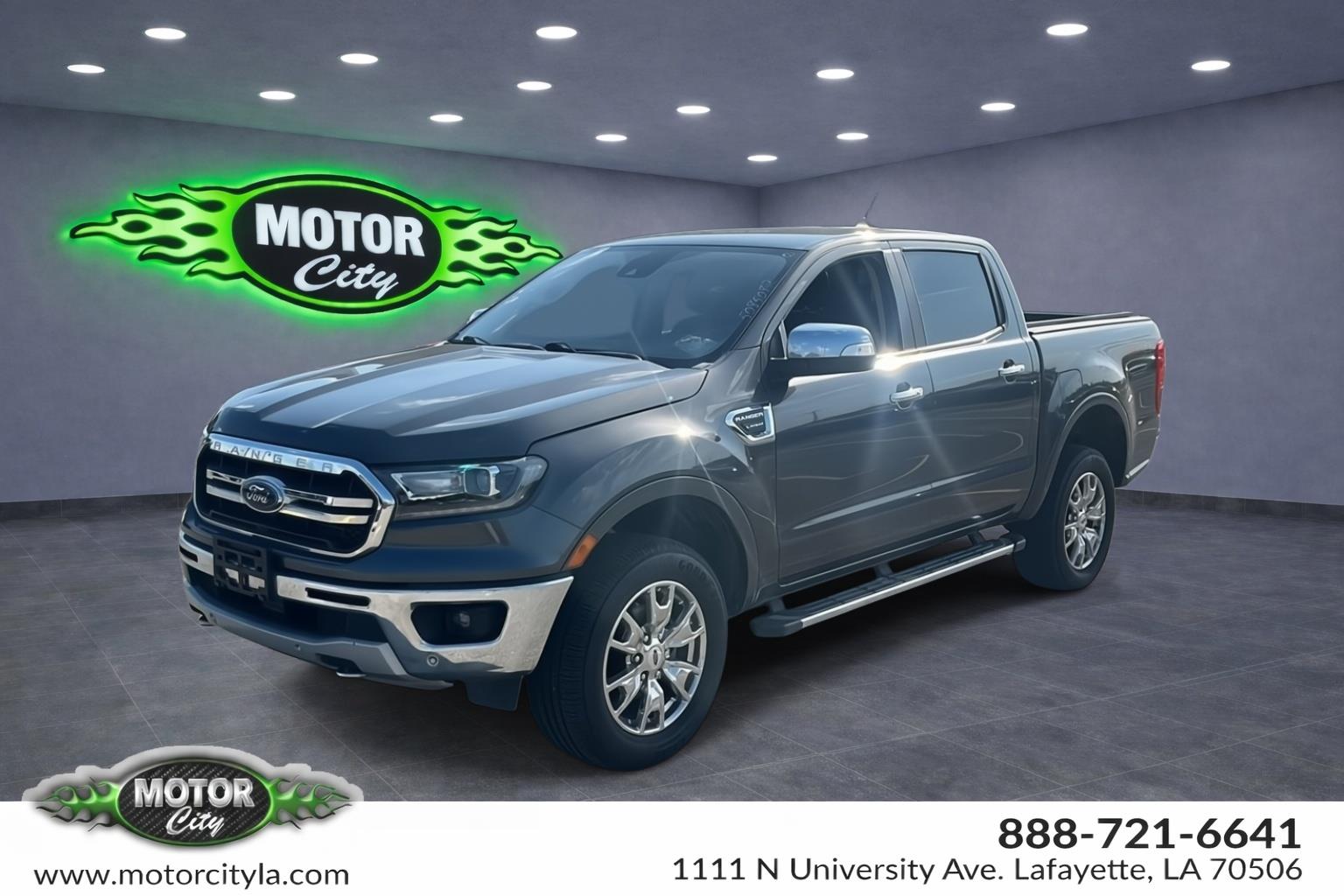 Gray (Magnetic Metallic) 2019 Ford Ranger Pickup Truck Four-Wheel Drive Automatic