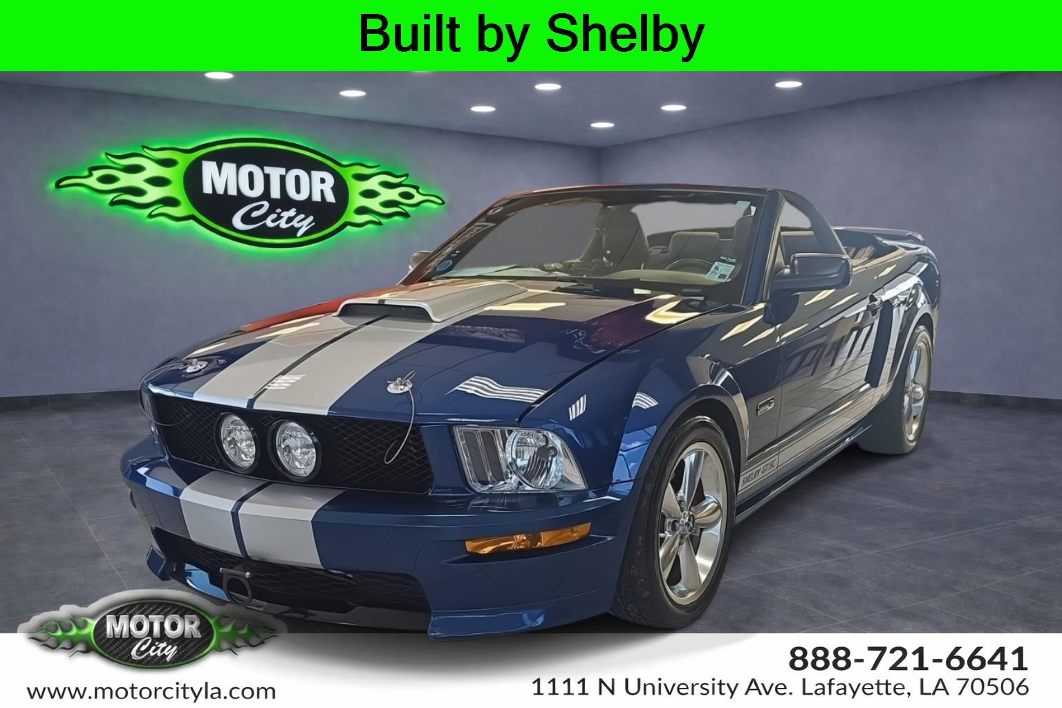 Blue 2008 Ford Mustang Convertible Rear-Wheel Drive 5-Speed Manual