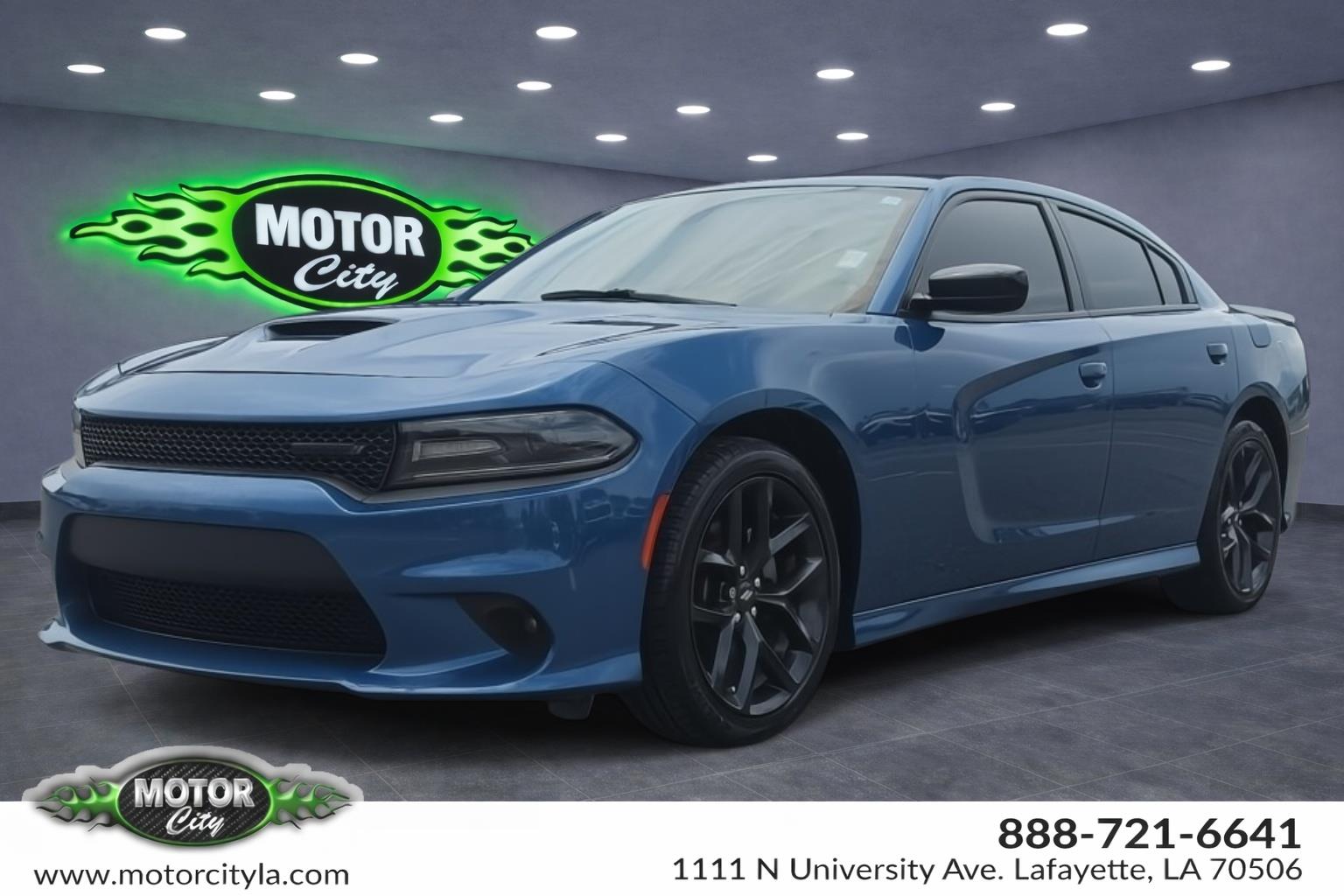 Indigo Blue 2021 Dodge Charger Sedan Rear-Wheel Drive 8-Speed Automatic