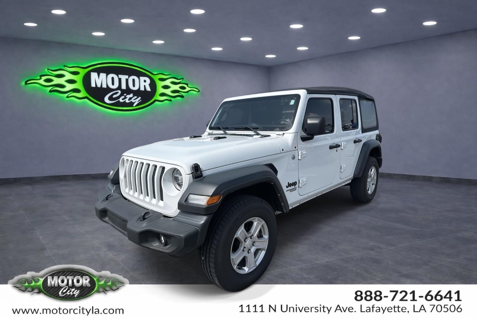 Bright White Clearcoat 2021 Jeep Wrangler SUV / Crossover Four-Wheel Drive 8-Speed Automatic