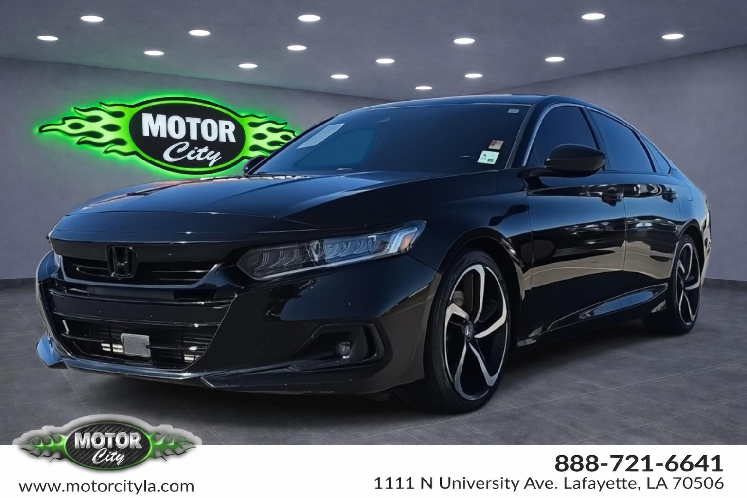 Crystal Black Pearl 2022 Honda Accord Sedan Front-Wheel Drive Continuously Variable Transmission