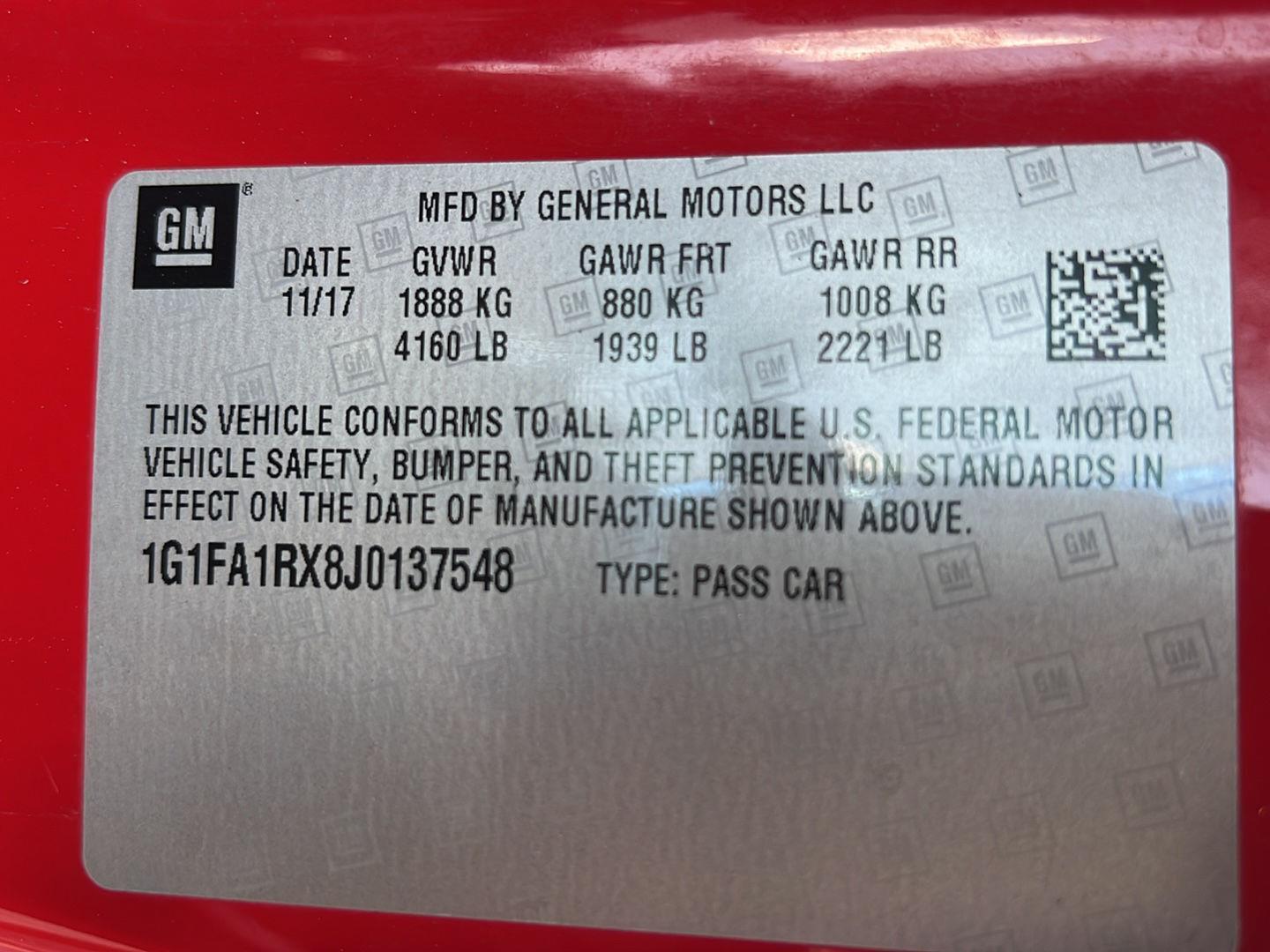 Used 2018 Red Hot Chevrolet 1LS image 35