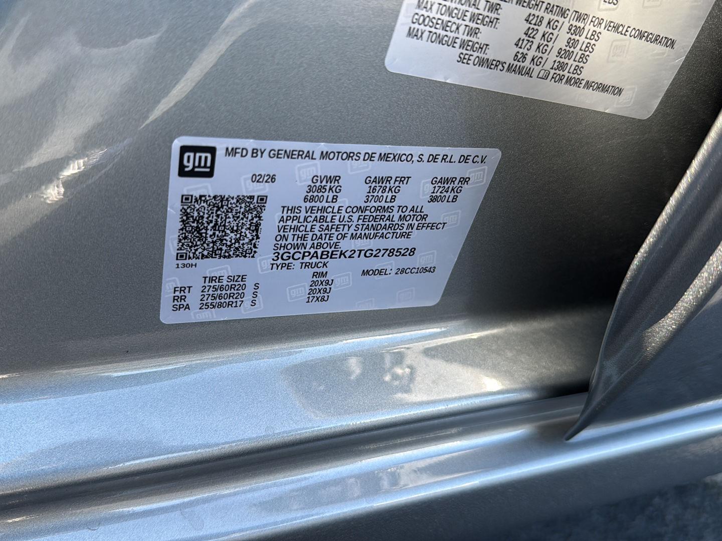 New 2026 Sterling Gray Metallic Chevrolet Custom image 30