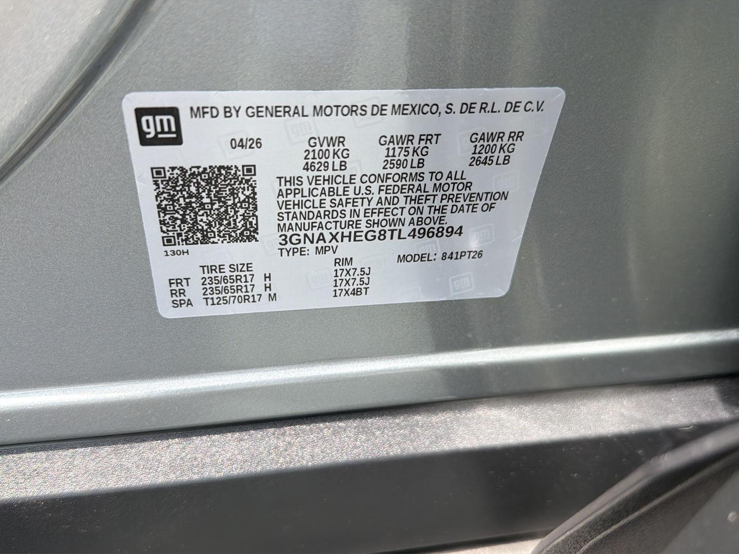 New 2026 Sterling Gray Metallic Chevrolet FWD LT image 35