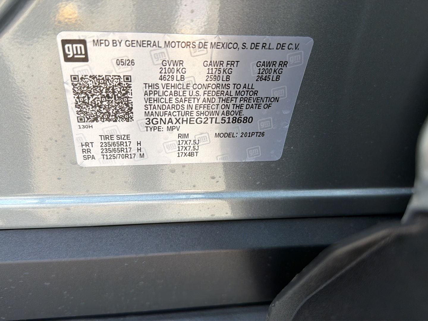 New 2026 Sterling Gray Metallic Chevrolet FWD LT image 35