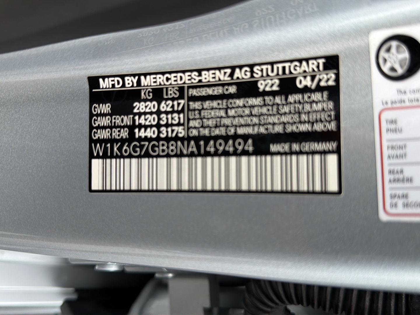 Used 2022 Cirrus Silver Metallic Mercedes-Benz S 580 image 40