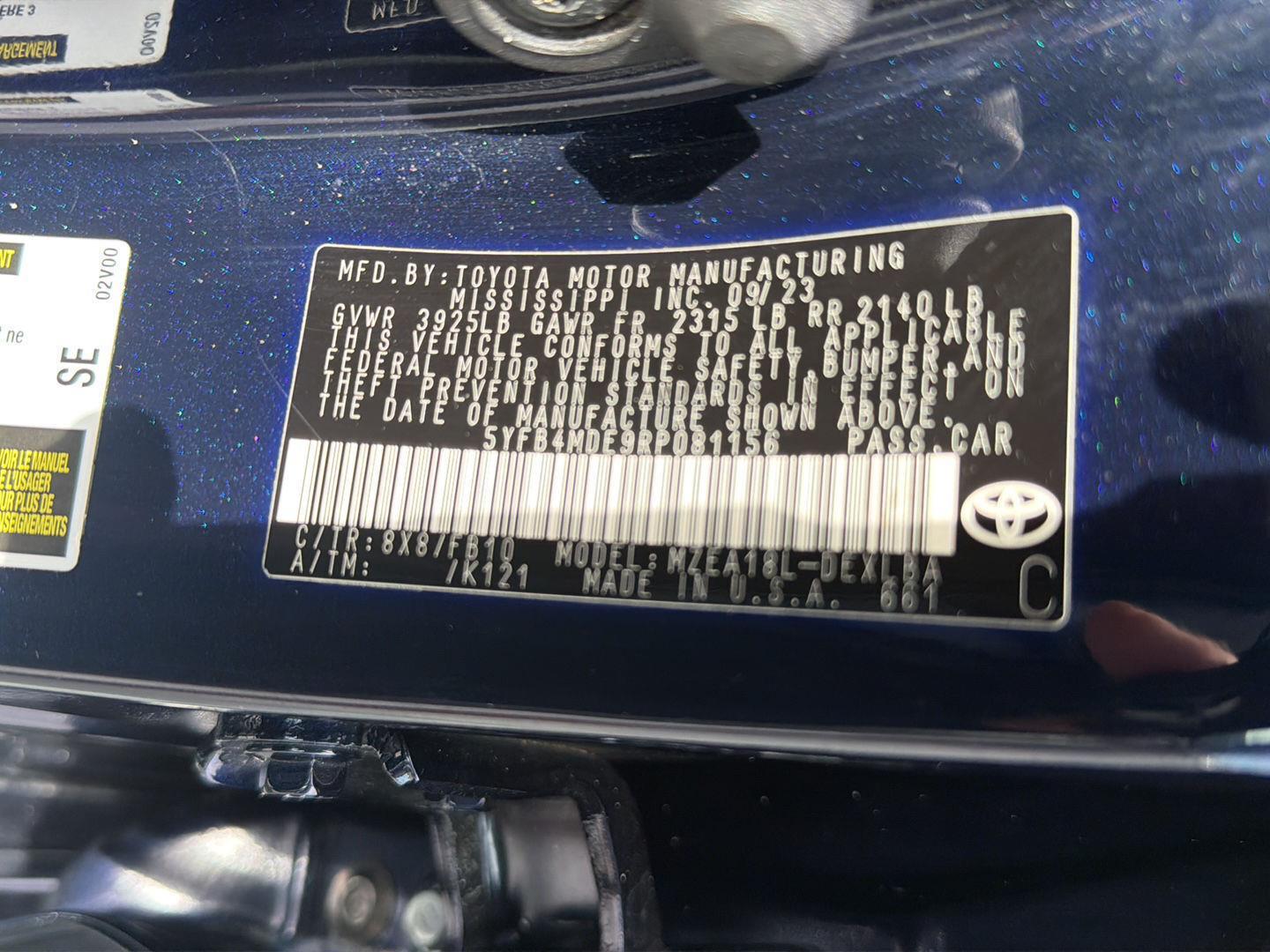 Used 2024 Toyota Corolla Sedan