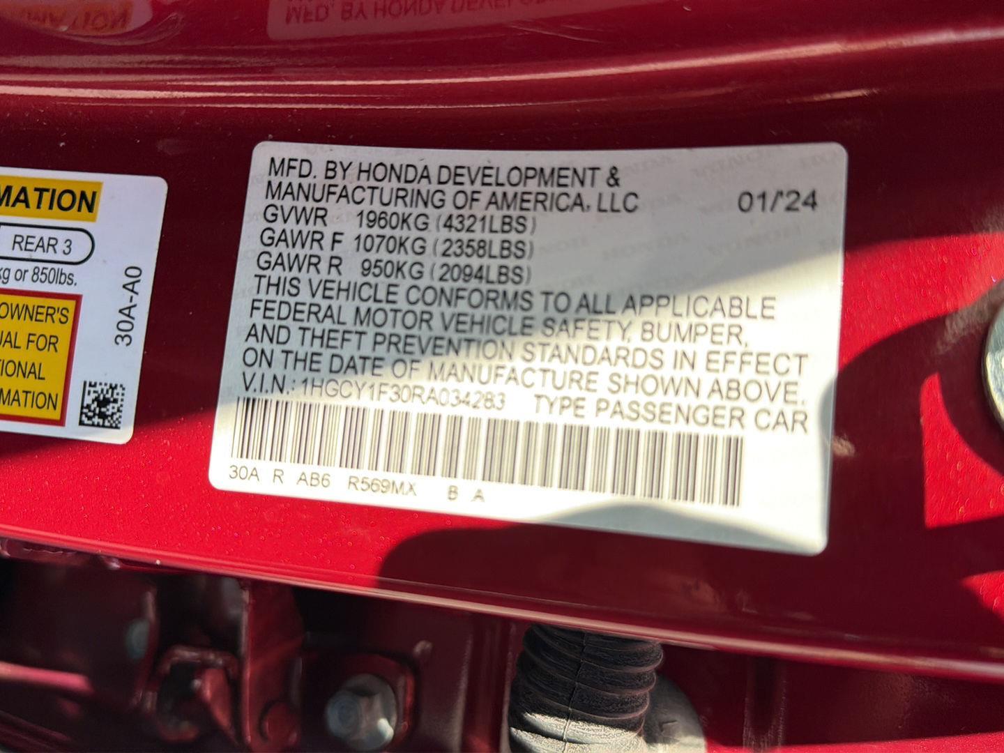 Used 2024 Honda Accord Sedan Sedan