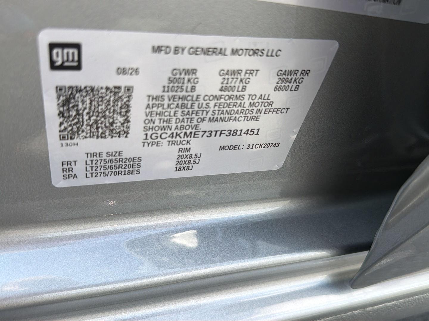 New 2026 Sterling Gray Metallic Chevrolet Custom image 33