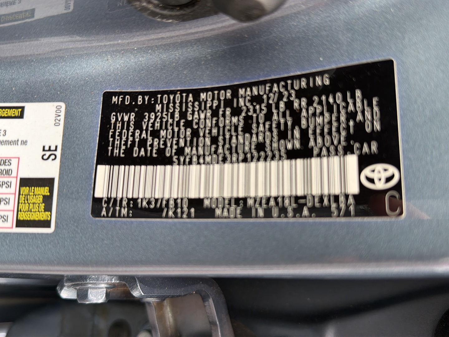 Used 2024 Toyota Corolla Sedan