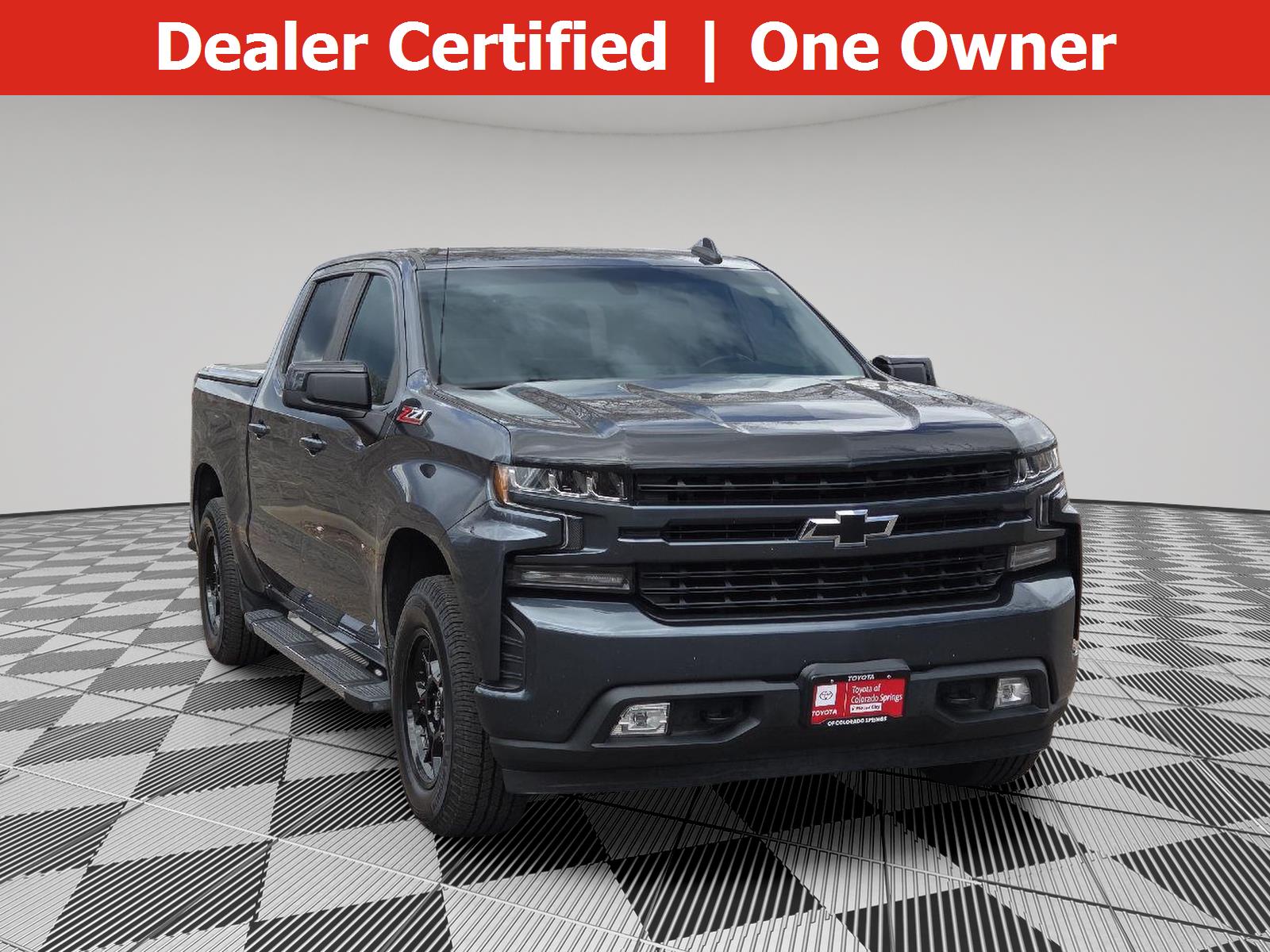 Shadow Gray Metallic 2020 Chevrolet Silverado 1500 RST Crew Cab 4WD Pickup Truck Four-Wheel Drive 8-Speed Automatic