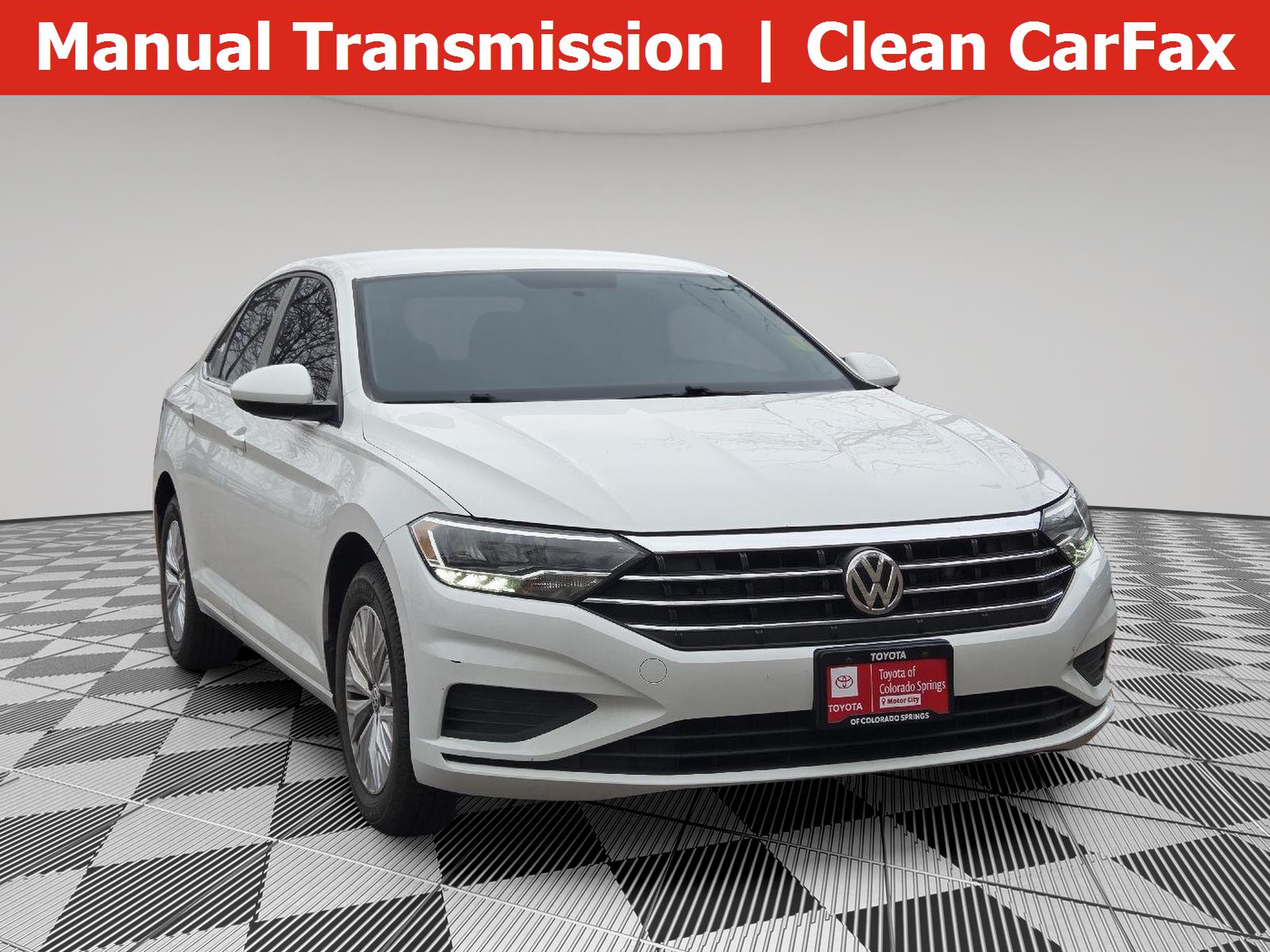 Pure White 2019 Volkswagen Jetta S FWD Sedan Front-Wheel Drive Manual