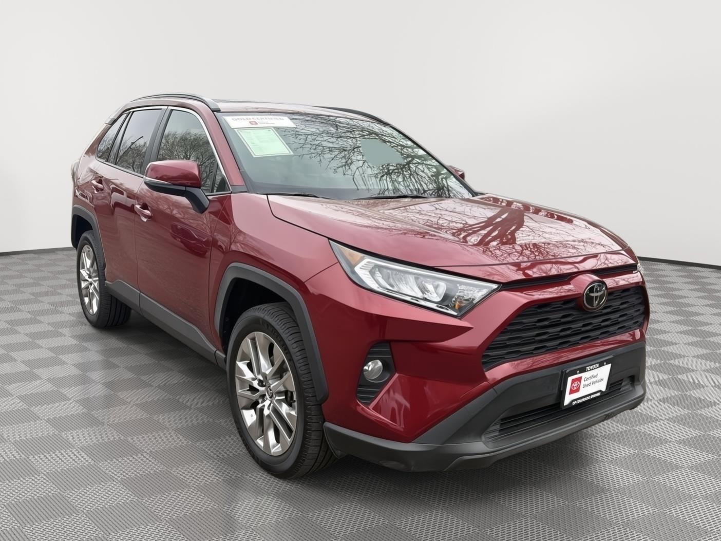 Red (Ruby Flare Pearl) 2021 Toyota RAV4 XLE Premium AWD SUV / Crossover All-Wheel Drive 8-Speed Automatic