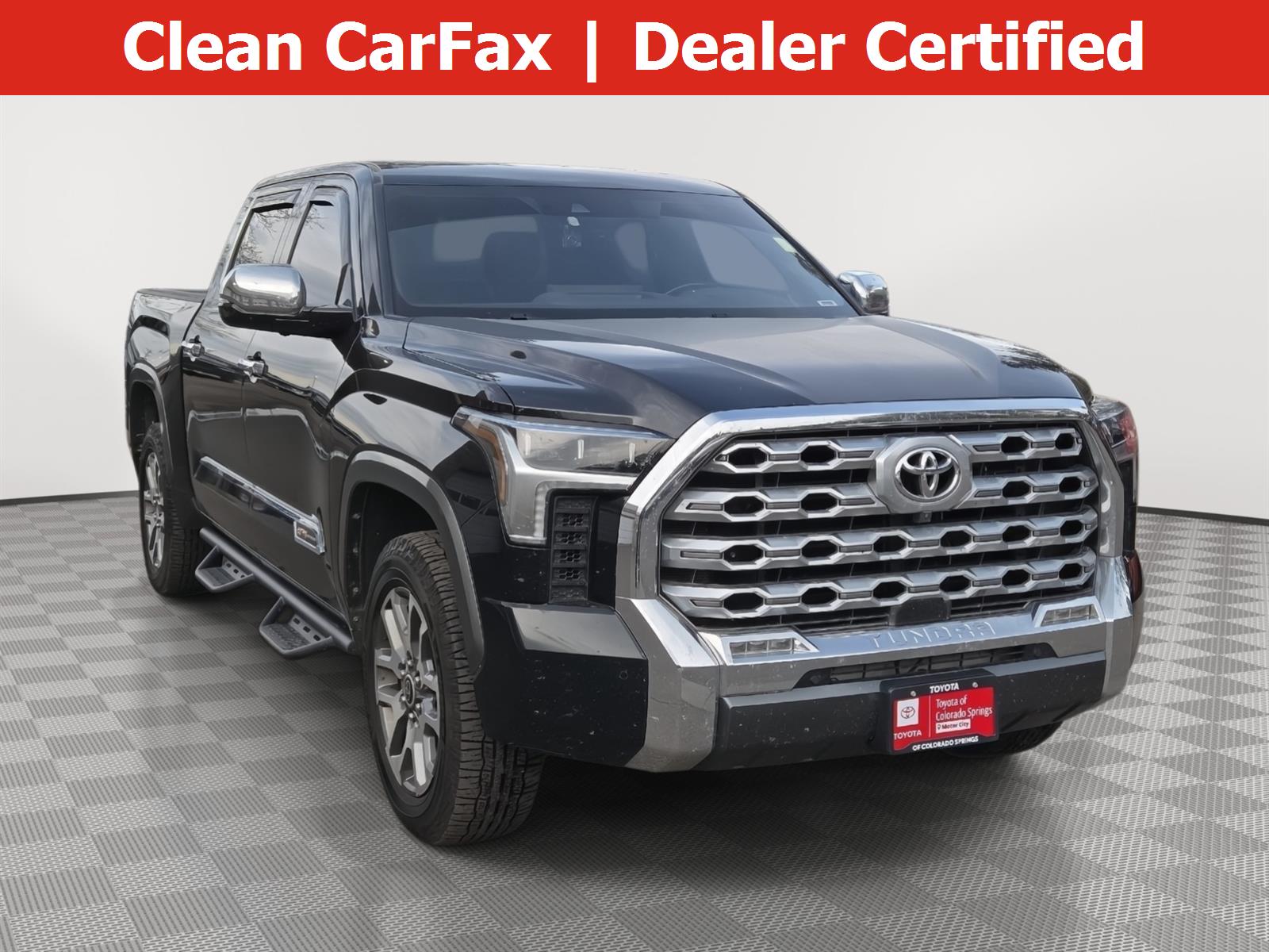 Midnight Black Metallic 2023 Toyota Tundra Pickup Truck Four-Wheel Drive Automatic