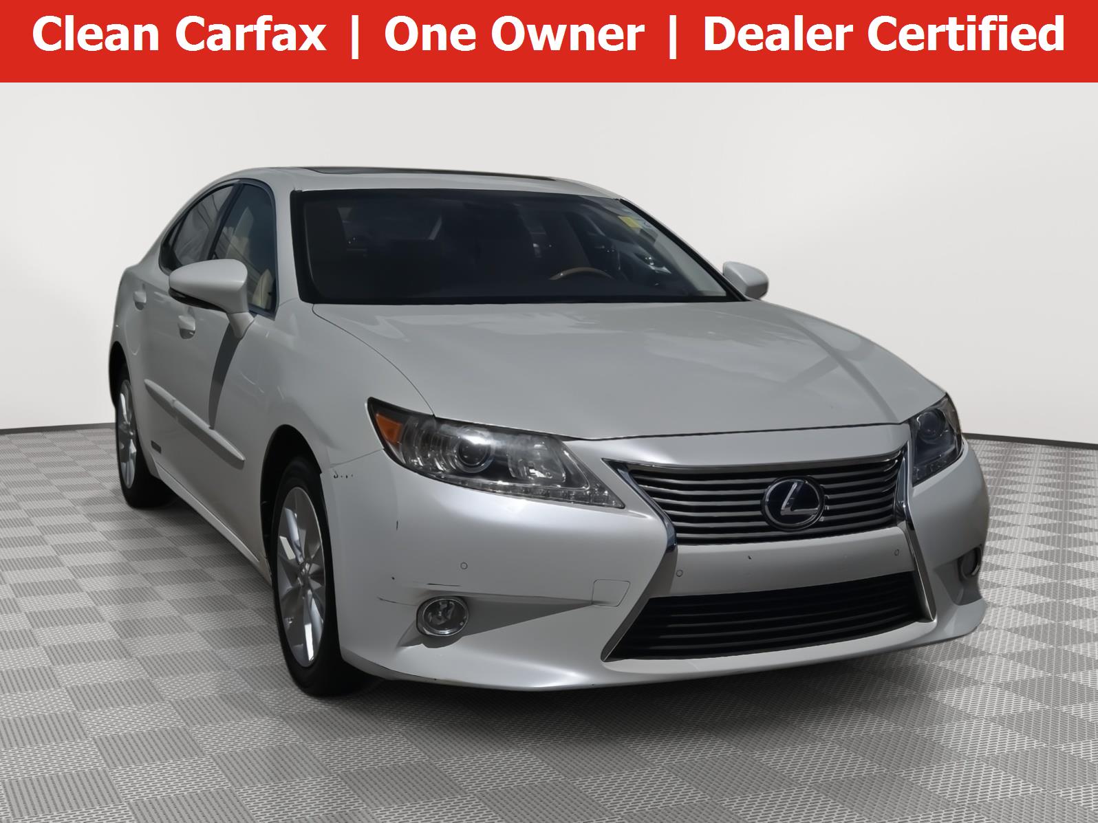 Starfire Pearl 2013 Lexus ES Hybrid Sedan Front-Wheel Drive Continuously Variable Transmission