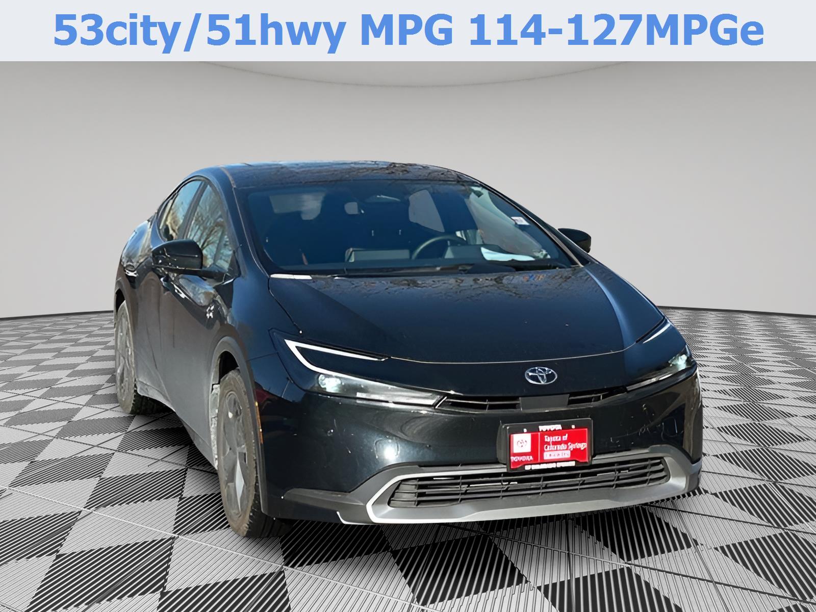 Midnight Black Metallic 2025 Toyota Prius Plug-In Hybrid SE FWD Hatchback Front-Wheel Drive Continuously Variable Transmission