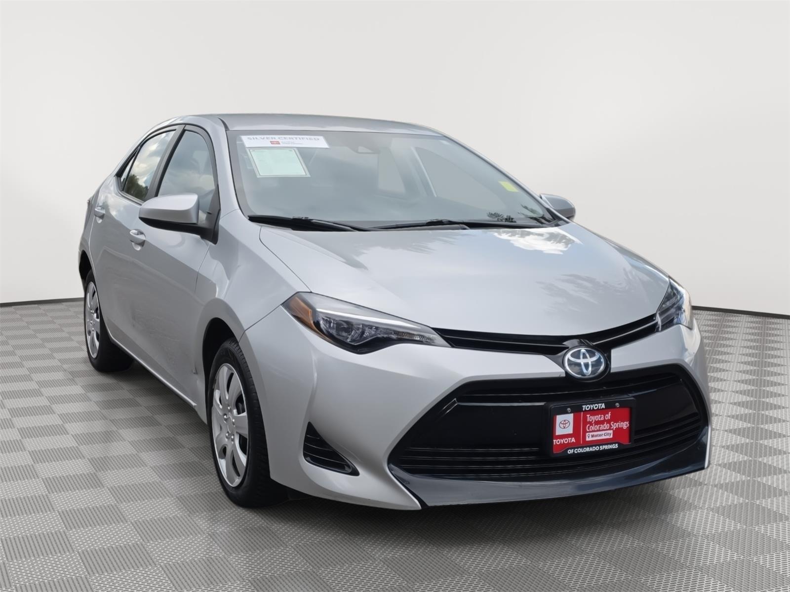 Classic Silver Metallic 2017 Toyota Corolla Sedan Front-Wheel Drive Continuously Variable Transmission