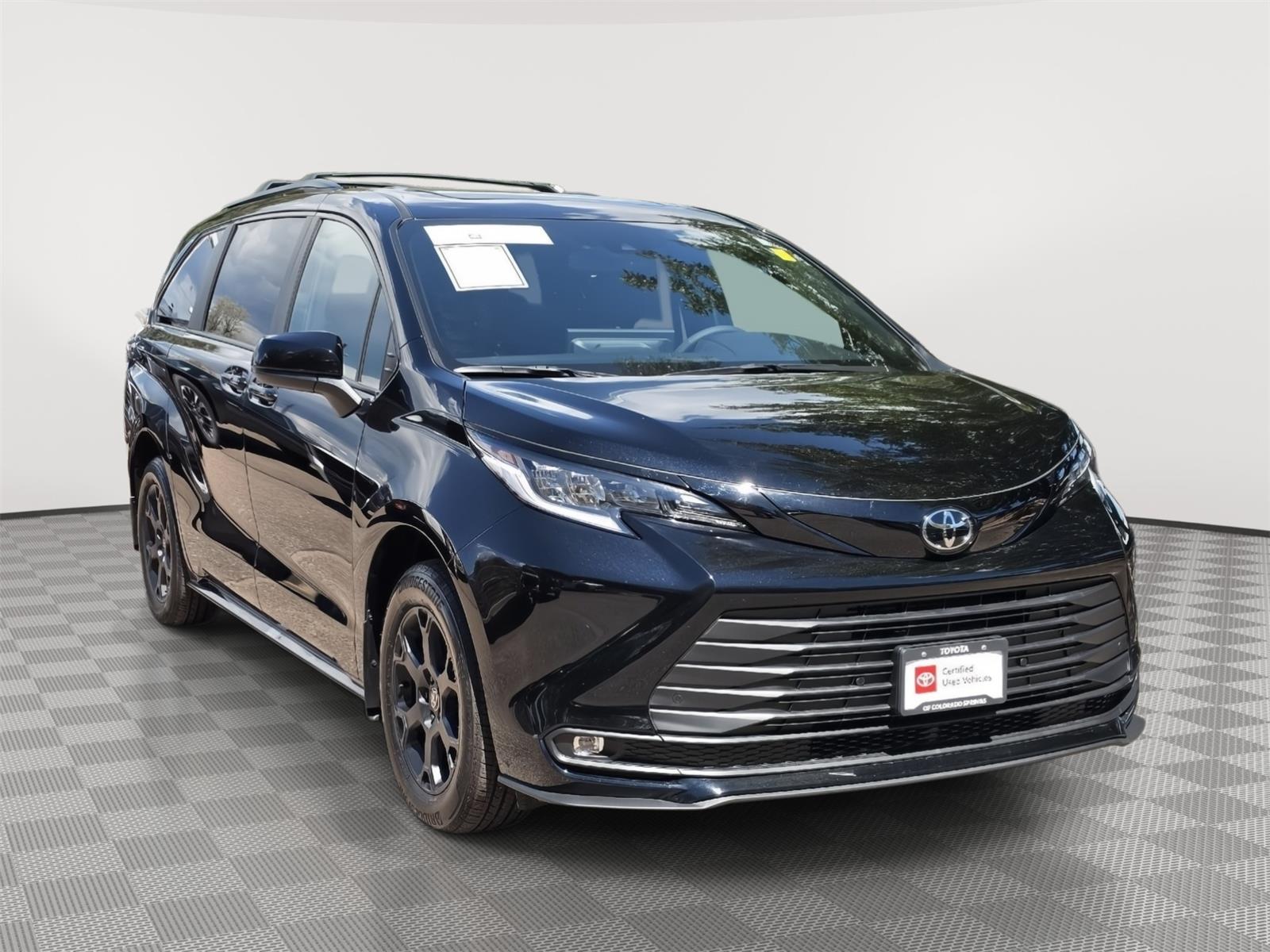 Midnight Black Metallic 2026 Toyota Sienna Minivan All-Wheel Drive Continuously Variable Transmission