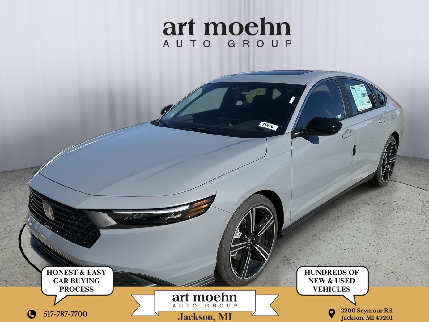 Urban Gray Pearl 2025 Honda Accord Hybrid Sedan Front-Wheel Drive Continuously Variable Transmission