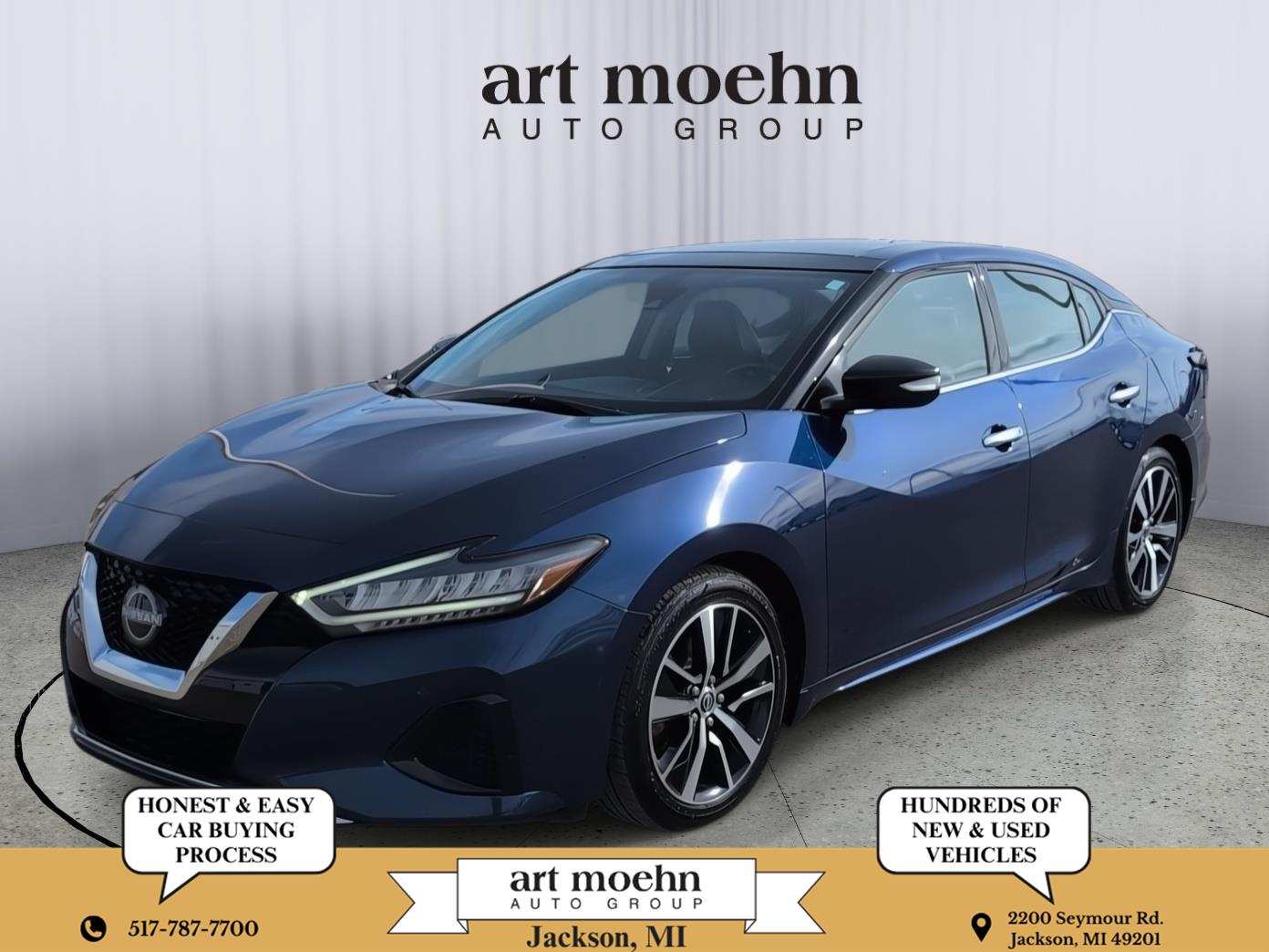 Blue 2023 Nissan Maxima SL FWD Sedan