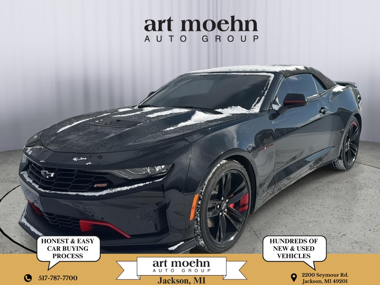 Black 2022 Chevrolet Camaro LT1 Convertible RWD Convertible Rear-Wheel Drive Automatic