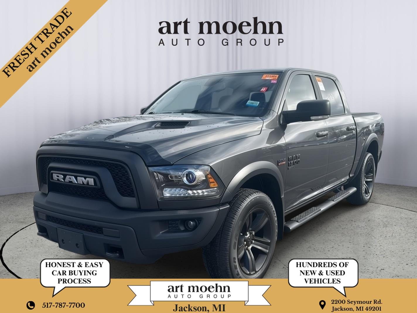Granite Crystal Metallic 2022 RAM 1500 Classic Warlock Crew Cab 4WD Pickup Truck Four-Wheel Drive 8-Speed Automatic