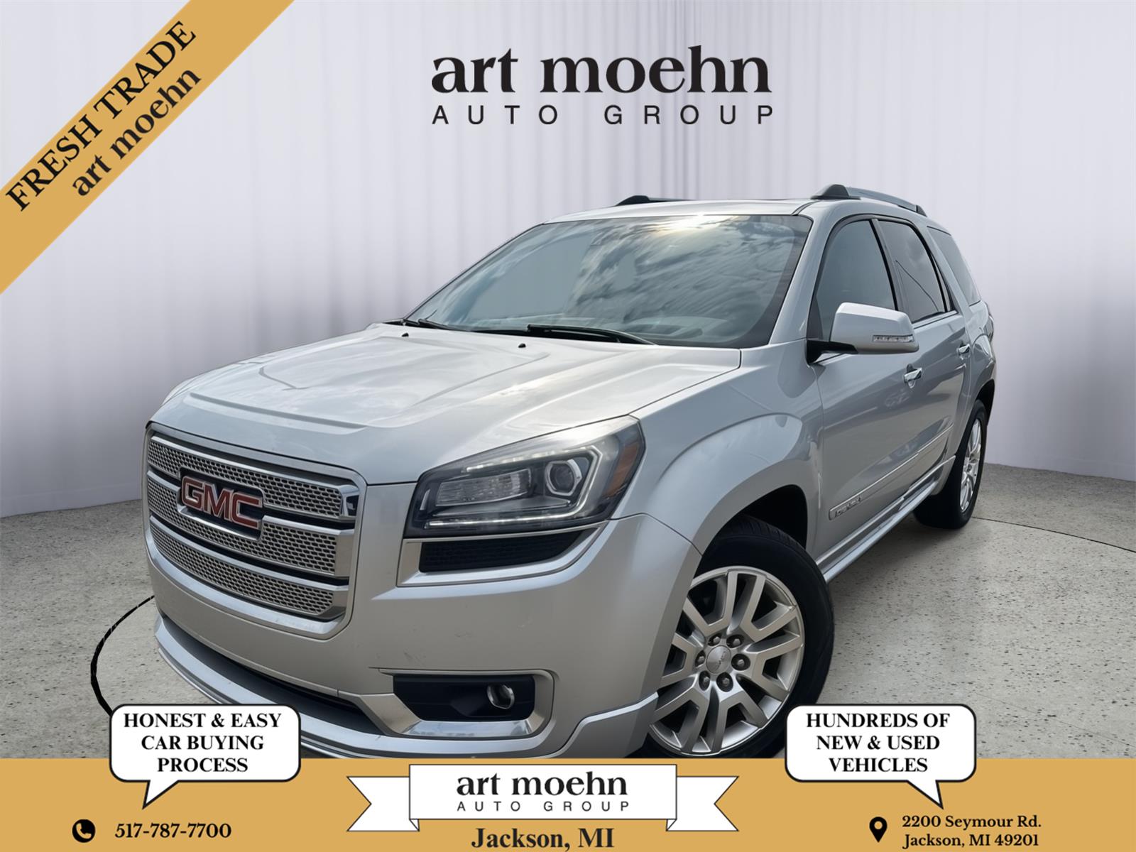 Quicksilver Metallic 2016 GMC Acadia Denali AWD SUV / Crossover All-Wheel Drive 6-Speed Automatic